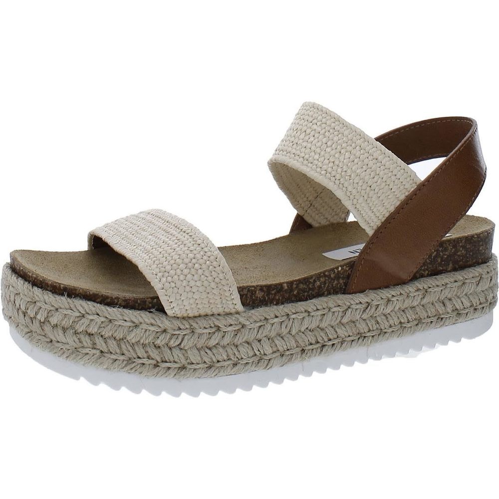 NIB - Steve Madden Cream and Brown Platform Sandals